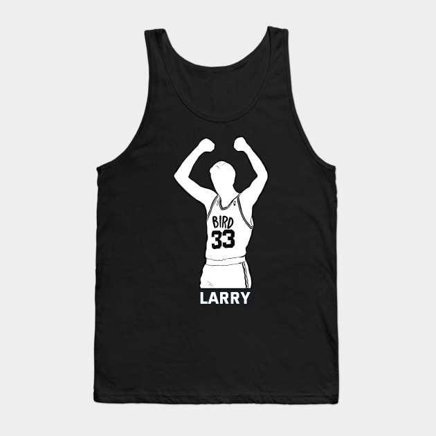 Larry Bird Retro Fan Art Tank Top by Trendsdk